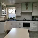 Keuken zelf uit te breken, inclusief fornuis en oven, Synthétique, Enlèvement, Crème, Cuisine à mur double