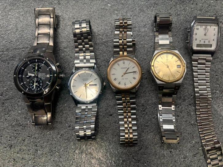 Lot heren en dames horloges , seiko/ tissot/ citizen, Handtassen en Accessoires, Horloges | Heren, Zo goed als nieuw, Seiko, Ophalen of Verzenden