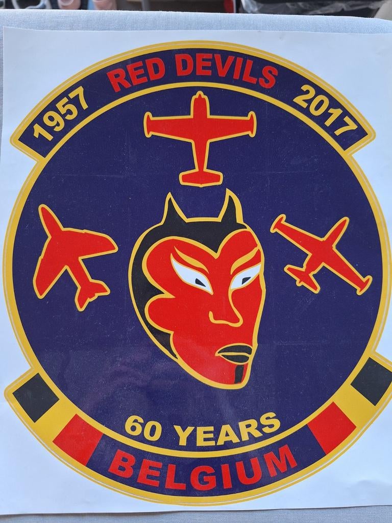 Les Red Devils présentent des autocollants d'équipe, Enlèvement ou Envoi