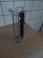 Support de capsules de café Dolce Gusto en métal chromé., Ophalen, Zo goed als nieuw