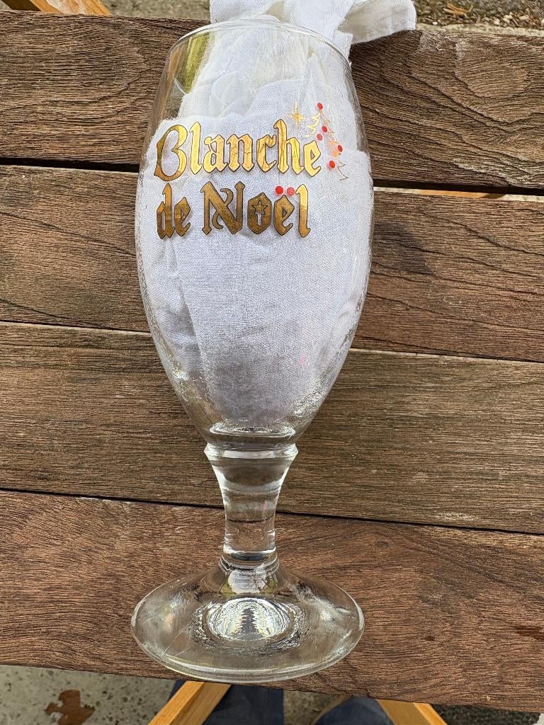 Blanche de Noël, Collections, Marques de bière, Utilisé, Verre ou Verres, Autres marques, Enlèvement ou Envoi
