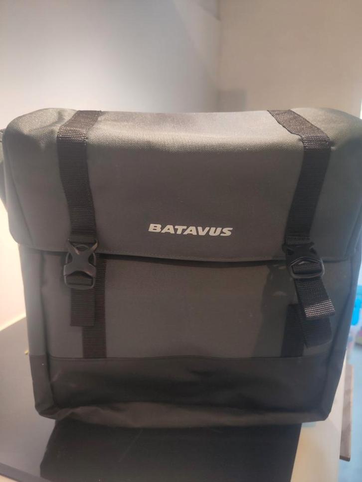 Fietstas (dubbel, 38l) - Batavus, Fietsen en Brommers, Fietsaccessoires | Fietstassen, Nieuw, Ophalen