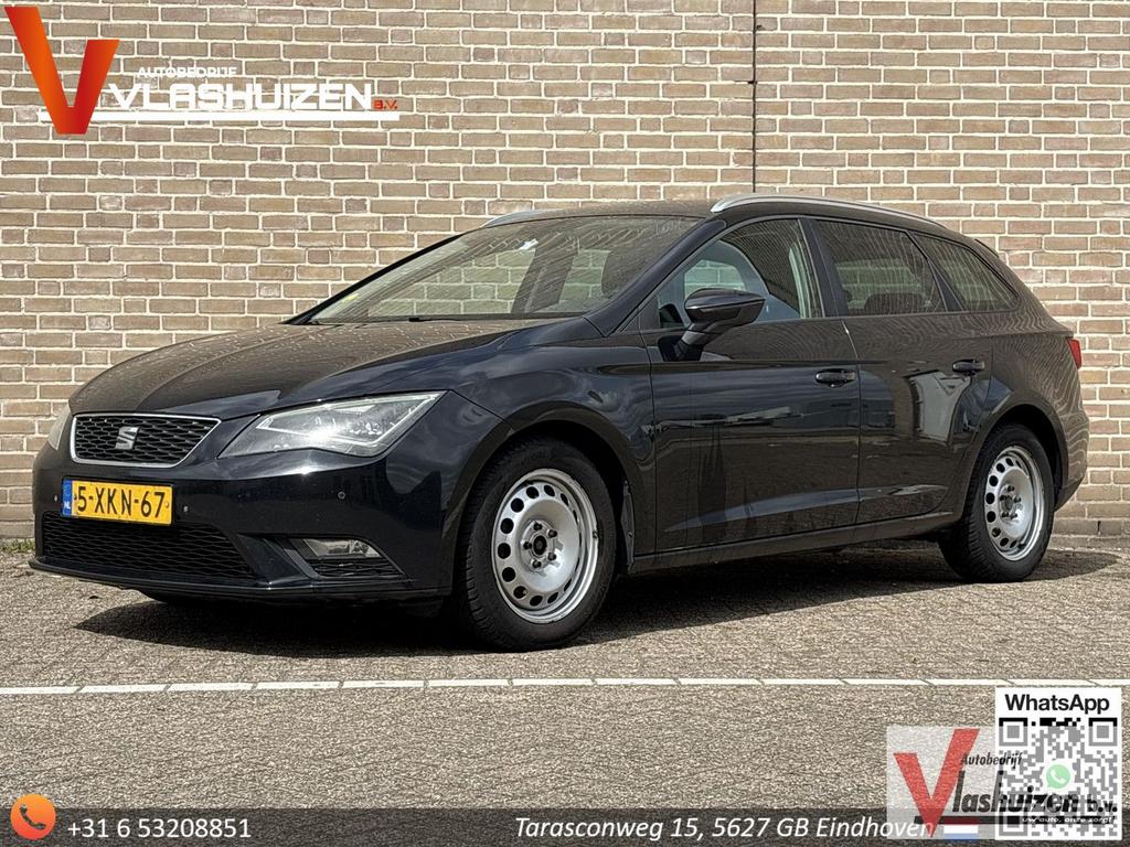 Seat Leon ST 1.6 TDI Style Business Ecomotive | Climate | Na, Auto's, Seat, Zwart, Zwart, Bedrijf, Parkeersensor