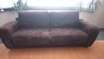 Suède salon, bruin in goede staat., Huis en Inrichting, Ophalen