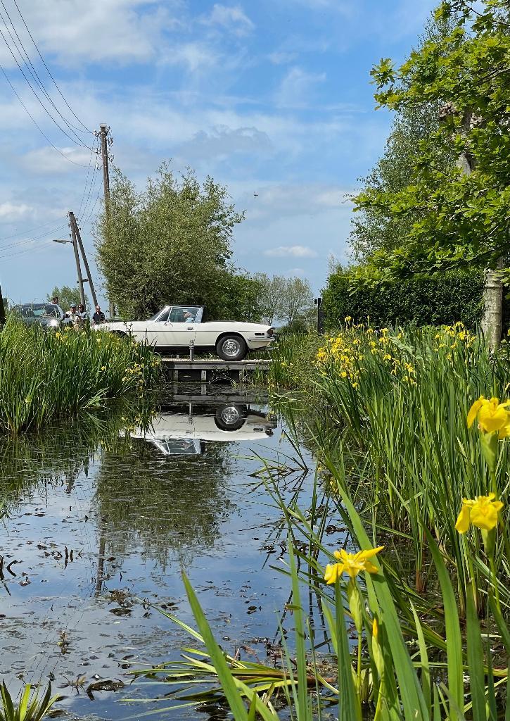 Triumph Stag 1975, Autos, Triumph, Particulier, Autres modèles, Essence, Euro 1, Cabriolet, 2 portes, Automatique, Blanc, Noir