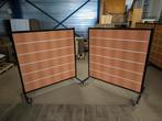 2 verkoop rekken lamellen paneel dubbel zijdig op wielen, Zakelijke goederen, Ophalen