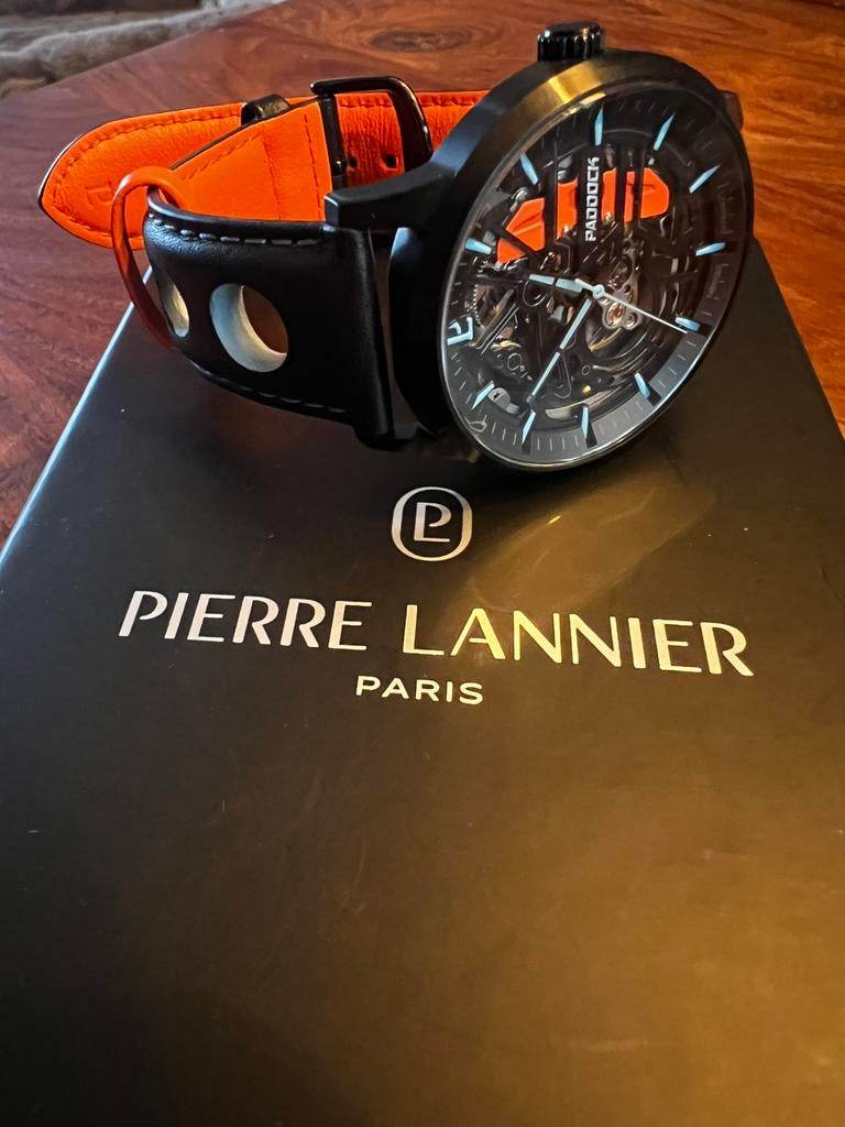 Montre Pierre Lannier Paddock automatique neuve, Handtassen en Accessoires, Horloges | Heren, Nieuw, Polshorloge, Overige merken