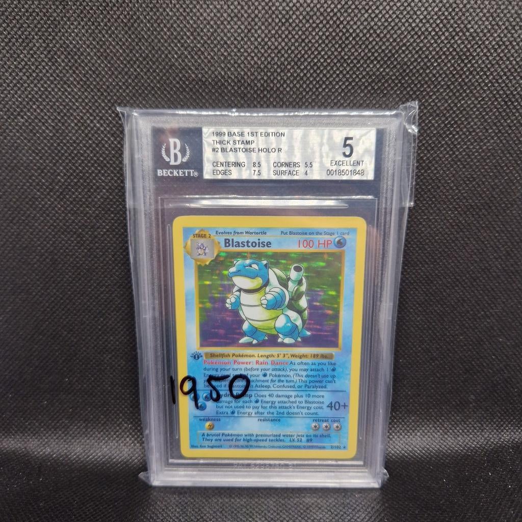 Base de tampon épaisse Blastoise Holo 1ère édition BGS 5, Hobby & Loisirs créatifs, Jeux de cartes à collectionner | Pokémon, Enlèvement ou Envoi