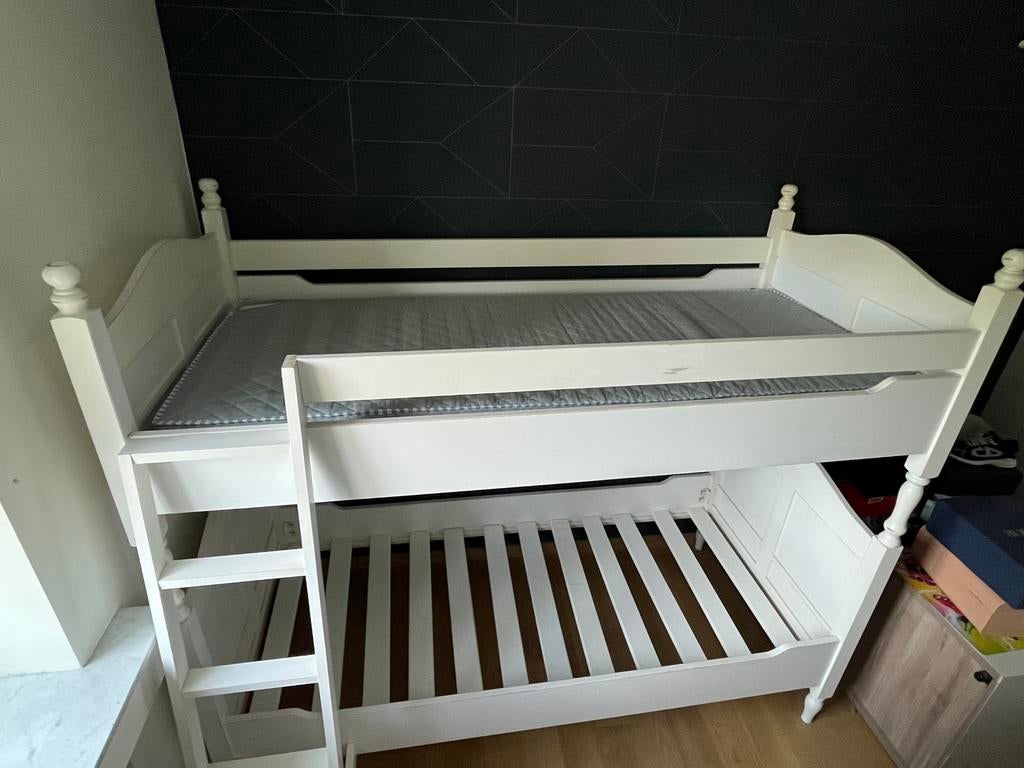 Lit superposé Flamant en bois massif, Enlèvement, Utilisé, Lits superposés