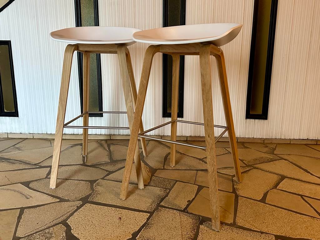 2x HAY About A Stool AAS32 barkrukken – nieuwstaat, Ophalen, Zo goed als nieuw, Hout