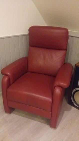 2x Relax zetels, Huis en Inrichting, Fauteuils, Ophalen, Nieuw, 75 tot 100 cm, Leer