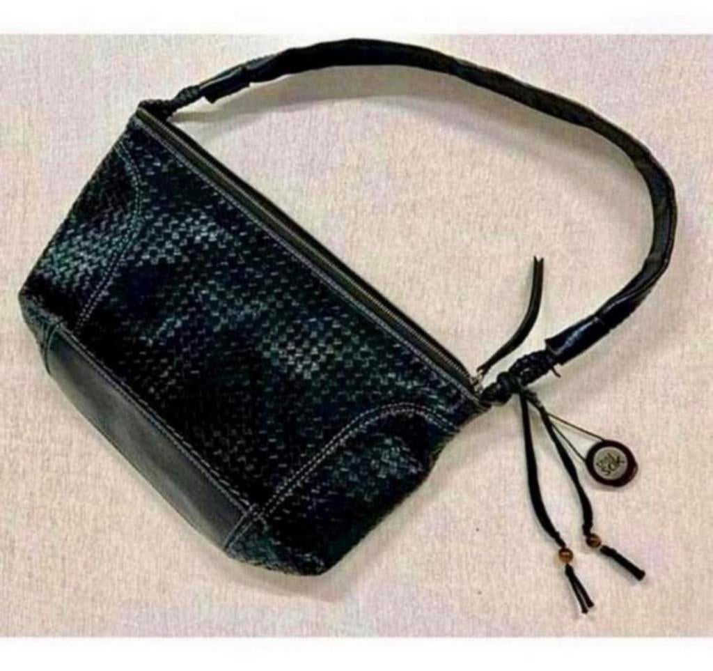 The Sak - handtas schoudertas zwart leder leer lederen NIEUW, Handtassen en Accessoires, Tassen | Damestassen, Nieuw, Handtas