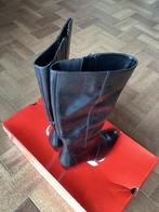 Nieuwe zwarte lederen botten, mt. 38, Kleding | Dames, Ophalen of Verzenden