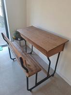 Grote vintage schoolbank, Huis en Inrichting, Ophalen