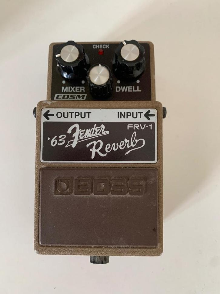 Boss Fender 63 reverb + 9v adapter, Muziek en Instrumenten, Effecten, Gebruikt, Reverb, Ophalen of Verzenden