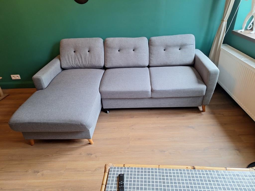 Canepe d'angle gris convertible avec fonction lit, Maison & Meubles, Chambre à coucher | Canapés-lits, Enlèvement
