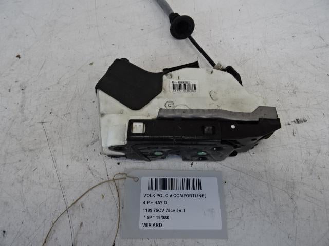 SERRURE DE PORTE ARRIÈRE DROITE Volkswagen Polo V (6R), Utilisé, Arrière, Volkswagen