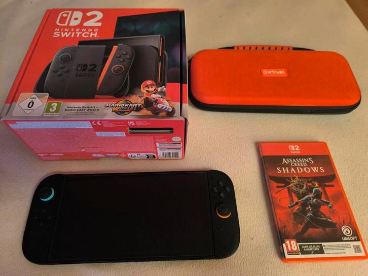 Nintendo Switch 2 Mario Kart World, Games en Spelcomputers, Spelcomputers | Nintendo Switch, Zo goed als nieuw, Met games, Ophalen