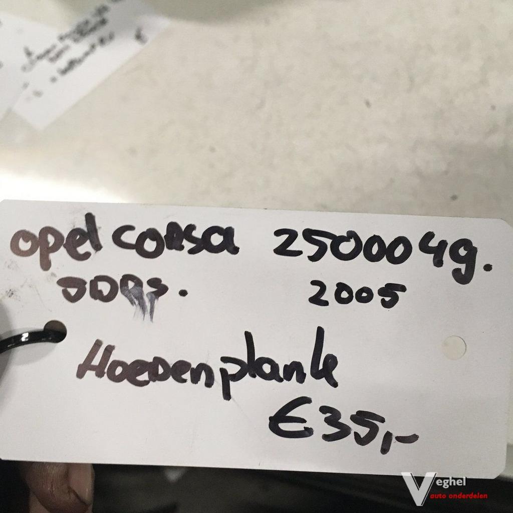 Opel Corsa C 5 drs Wagennr 2500049  Hoedenplank, Auto-onderdelen, Ophalen, Gebruikt, -, -