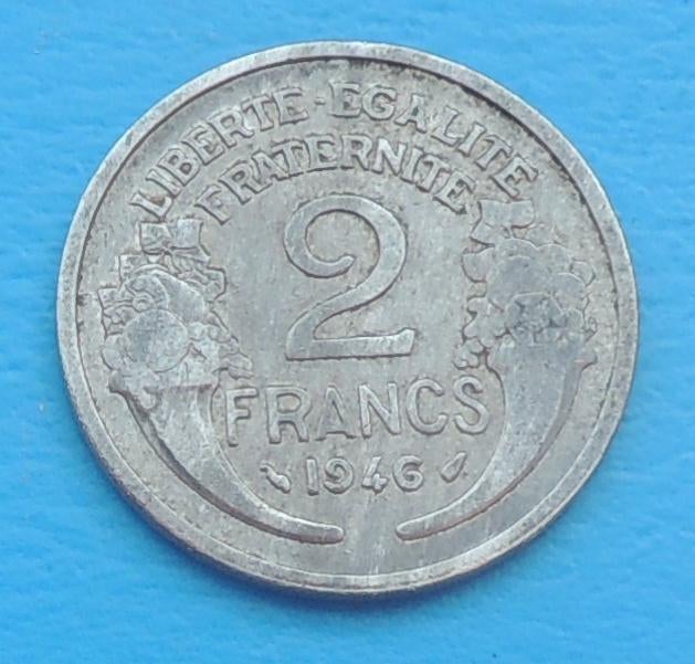 France 1946 2 fr FR, Envoi, France, Monnaie en vrac