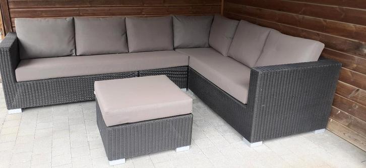 Tuin/loungeset met kussens - Merk Life Outdoor Living., Jardin & Terrasse, Ensembles de jardin, Utilisé, Salons de jardin, Synthétique