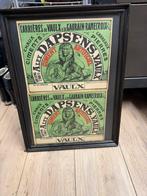 Vintage industriële reclame affiche DAPSENS VAULX, Ophalen, Gebruikt, Reclamebord