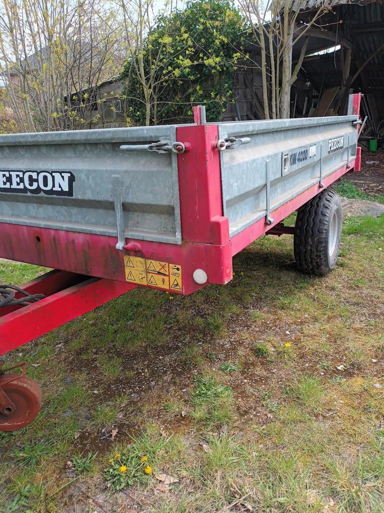 kiepwagen vermogen 4 ton, Ophalen