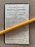 Oorlog 14-18 Soldaat 3Liniereg Veramme + Ringbeek Wingene, Ophalen of Verzenden, Bidprentje