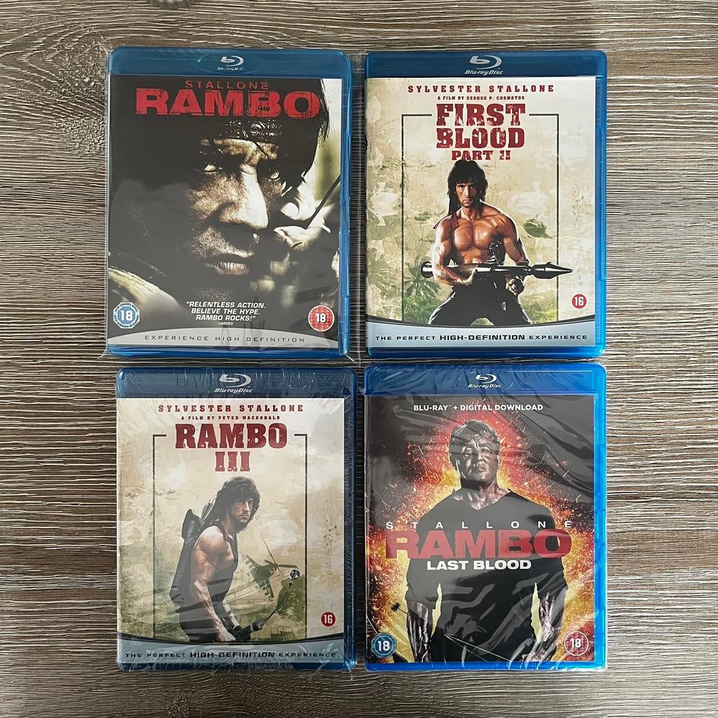 Rambo Blu-ray collection (4 films) | Sylvester Stallone, CD & DVD, Blu-ray, Enlèvement ou Envoi, Comme neuf, Action