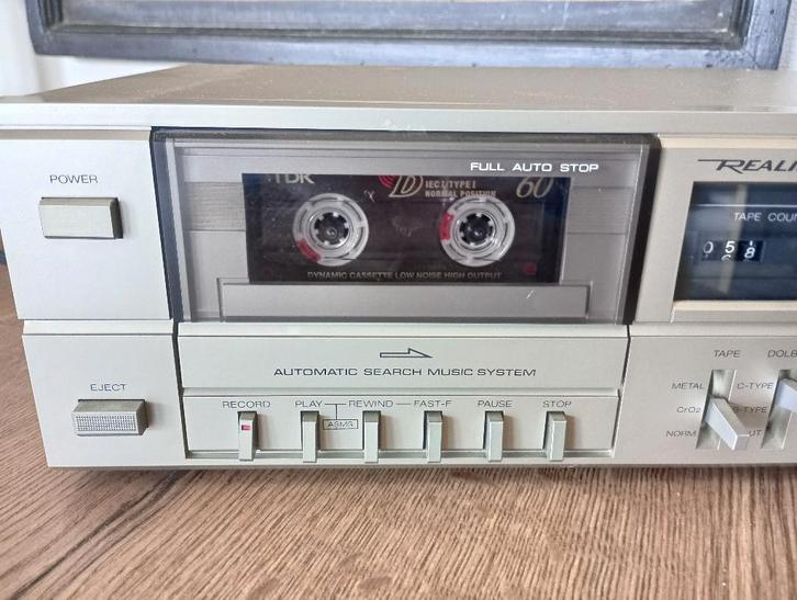 Realistic SCT-41 stereo cassette deck, Audio, Tv en Foto, Cassettedecks, Enkel, Overige merken, Ophalen of Verzenden