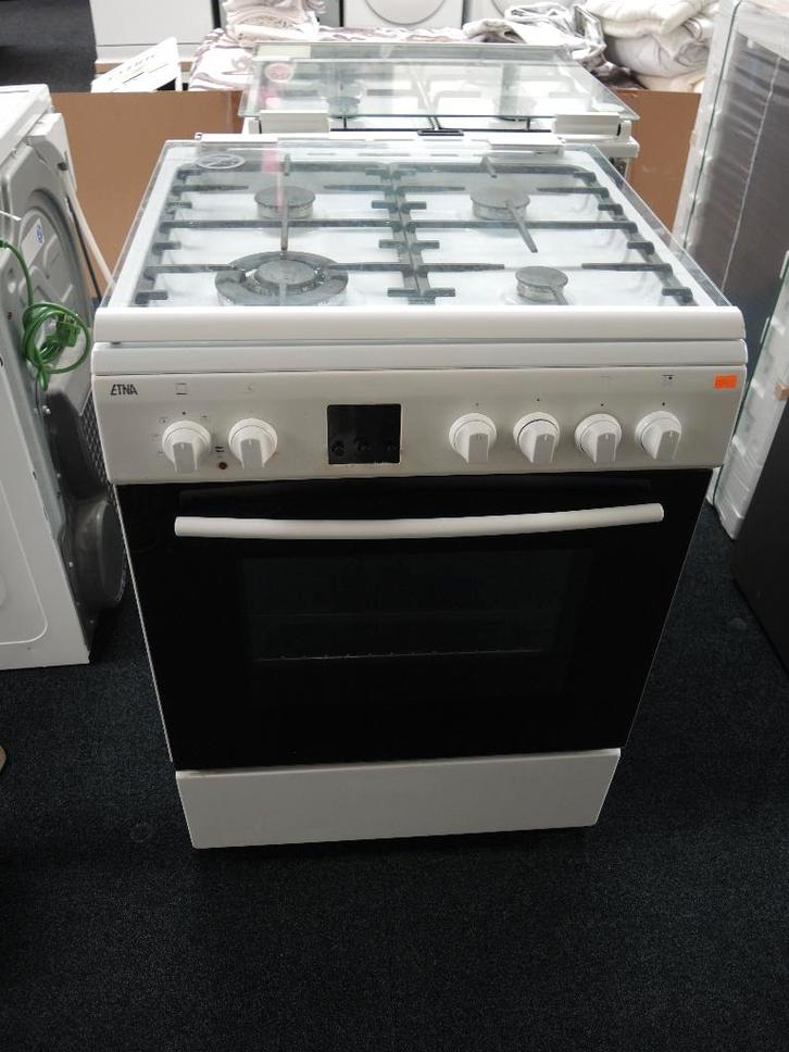 Etna gasfornuis met heteluchtoven, Elektronische apparatuur, Fornuizen, Gebruikt, Vrijstaand, Gas, 4 kookzones, 85 tot 90 cm, 45 tot 60 cm