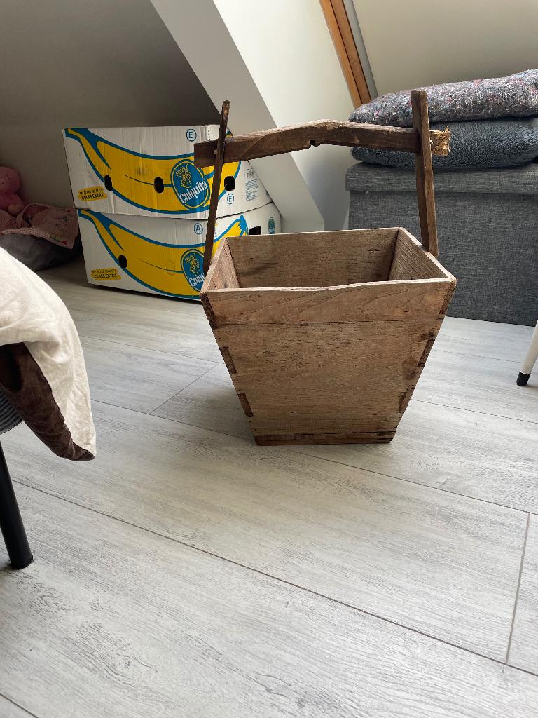 Vintage rijstbak, Huis en Inrichting, Woonaccessoires | Schalen en Manden, Ophalen, Gebruikt, Hout