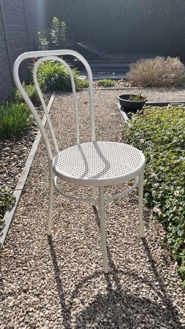 keukenstoelen, Huis en Inrichting, Ophalen, Gebruikt, Wit, Vier