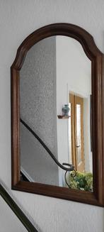 Spiegel met houten kader, Antiek en Kunst, Ophalen, Overige vormen, 50 tot 100 cm, Minder dan 100 cm