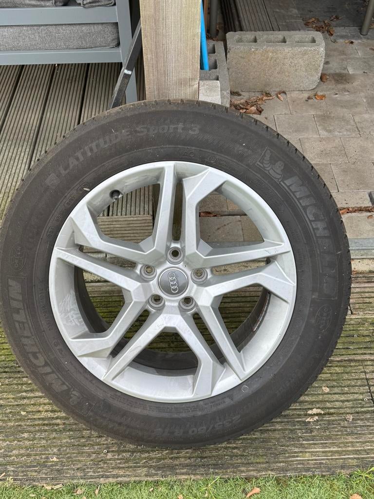 Alu velgen Audi met nieuwe Michelin banden, Auto-onderdelen, Banden en Velgen, Ophalen, 16 inch, Banden en Velgen, Nieuw