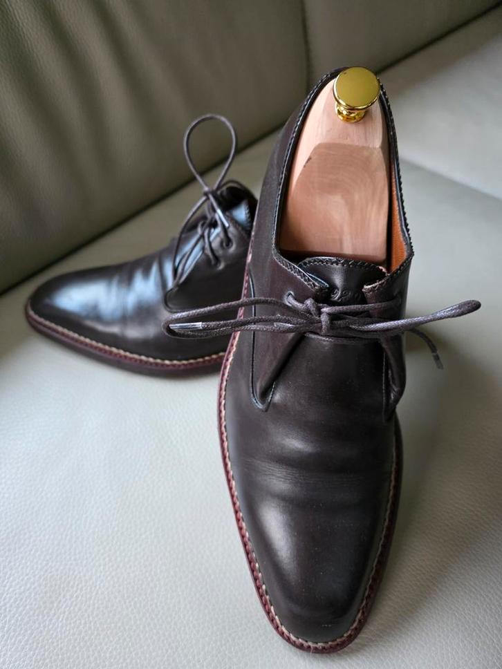 Derby Amedeo Testoni 43 1/2 cuir marron, Vêtements | Hommes, Chaussures, Comme neuf, Chaussures à lacets, Brun, Enlèvement ou Envoi