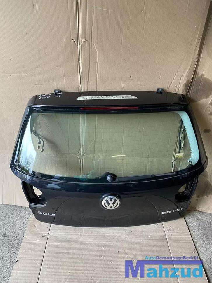 VW GOLF 5 zwart LC9Z Achterklep achterdeur, Auto-onderdelen, Carrosserie, Deur, Volkswagen, Achter, Gebruikt