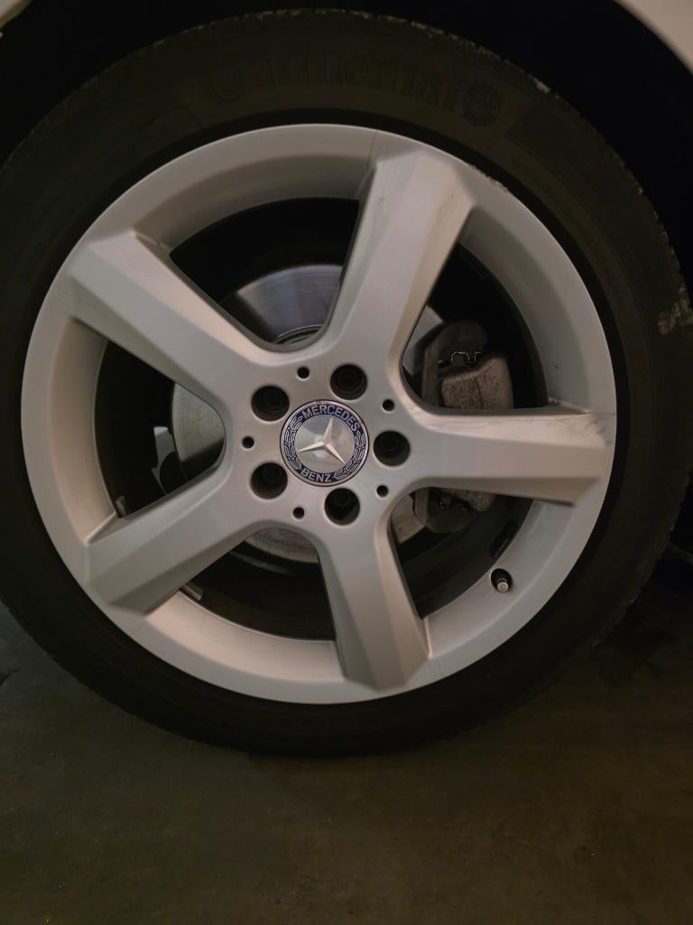 4 velgen en goede banden Mercedes slk r172, Ophalen, Gebruikt, 17 inch, Band(en)