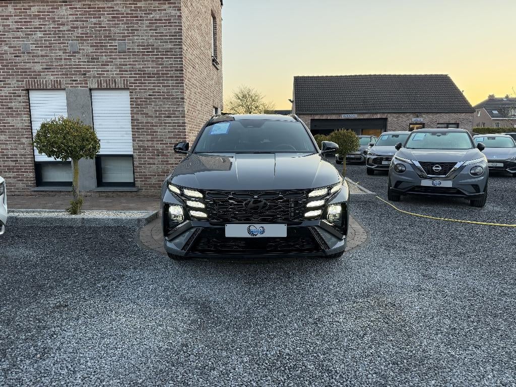 Hyundai TUCSON 1.6 T-GDi 150PK N-LINE DCT NIEUW MODEL 5J/G, Autos, Hyundai, Argent ou Gris, Achat, Entreprise, Noir