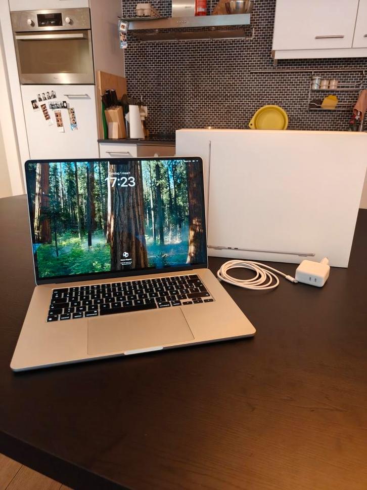 MacBook air M3 (2024) - 29 laadcycli! - 16gb RAM - 512GB SSD, Computers en Software, Apple Macbooks, Zo goed als nieuw, MacBook