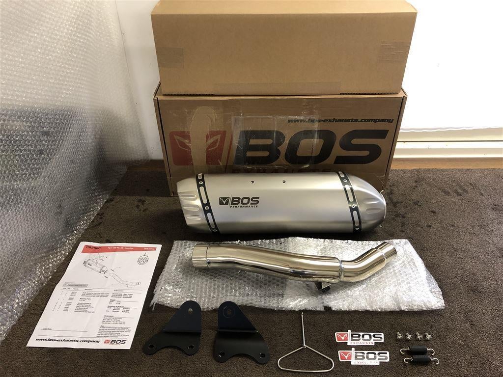 Bos Desert Fox uitlaat demper Triumph Tiger XR XC 2018 2019, Motoren, Verzenden, Gebruikt