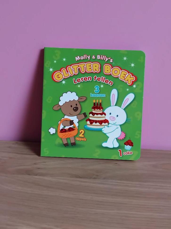 molly & billy's glitter boek :leren tellen, Boeken, Kinderboeken | Baby's en Peuters, Nieuw, Ophalen