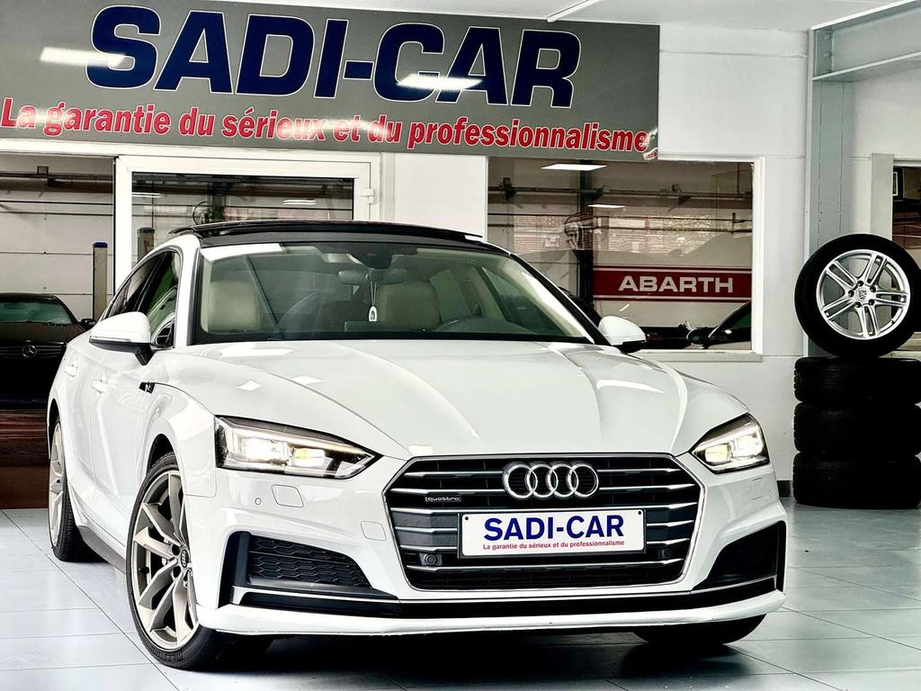 Audi A5 Sportback 3.0 TDi V6 Quattro S tronic - S LINE ED., Auto's, Audi, Automaat, 4 zetels, Wit, Leder