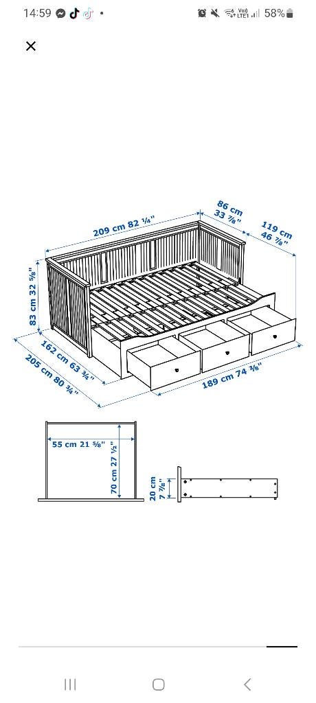 Ikea bed hemnes, Ophalen
