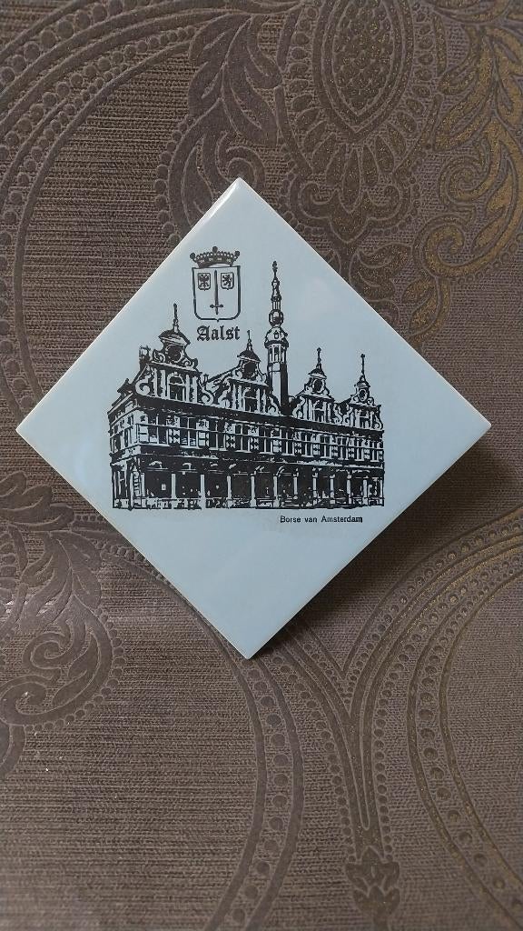 Stenen tegels Stad Aalst Belfort Begijnhofkerk ...., Verzamelen, Overige Verzamelen, Ophalen of Verzenden, Gebruikt