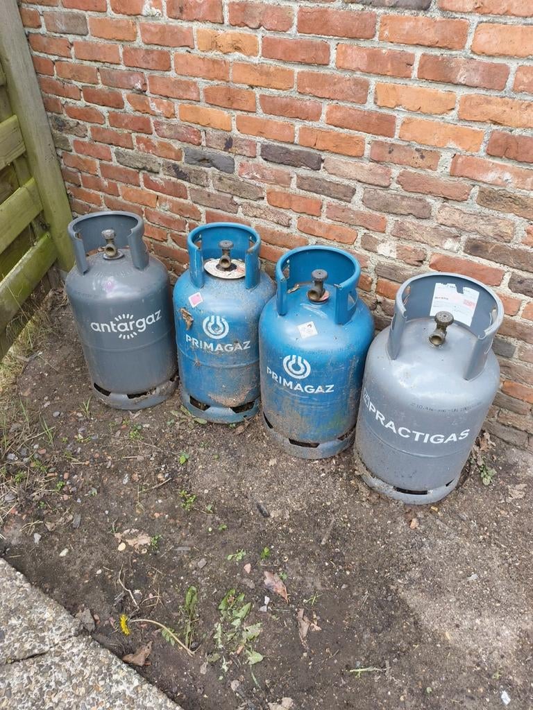 Lege gasfles 10 kg, Ophalen
