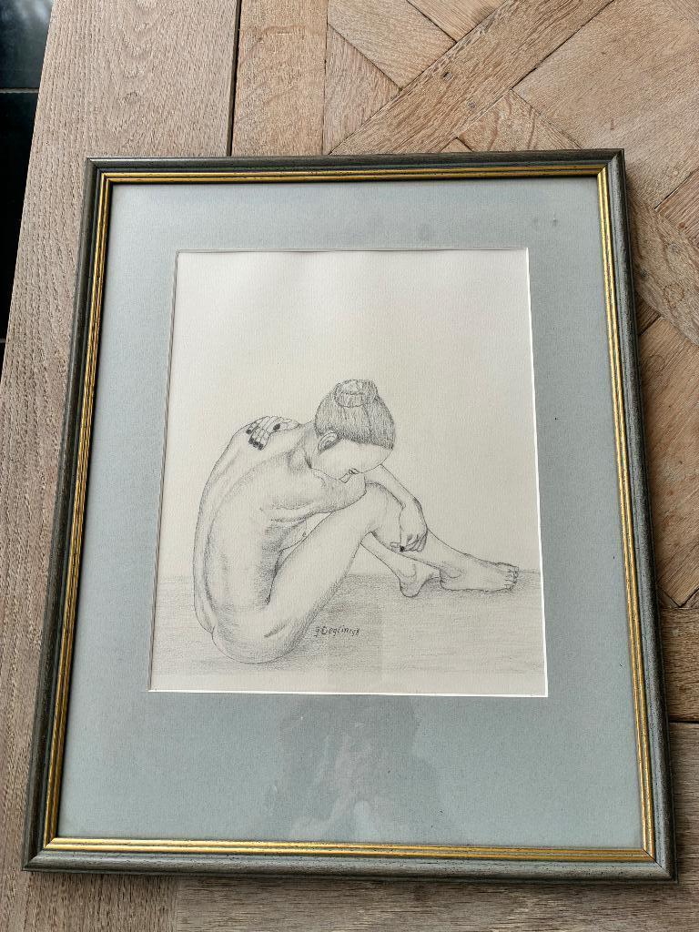 Schilderij : naaktmodel, Ophalen, Schilderij