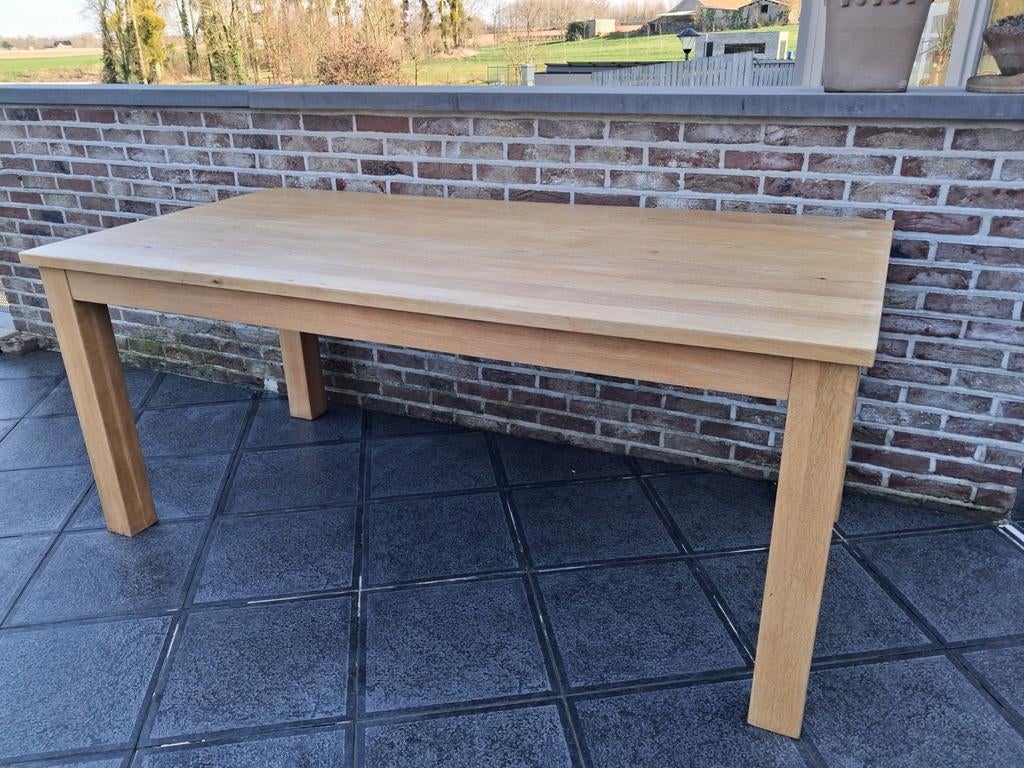 Mooie teak tuin _of binnen tafel., Tuin en Terras, Ophalen, Zo goed als nieuw, Rechthoekig, Hout