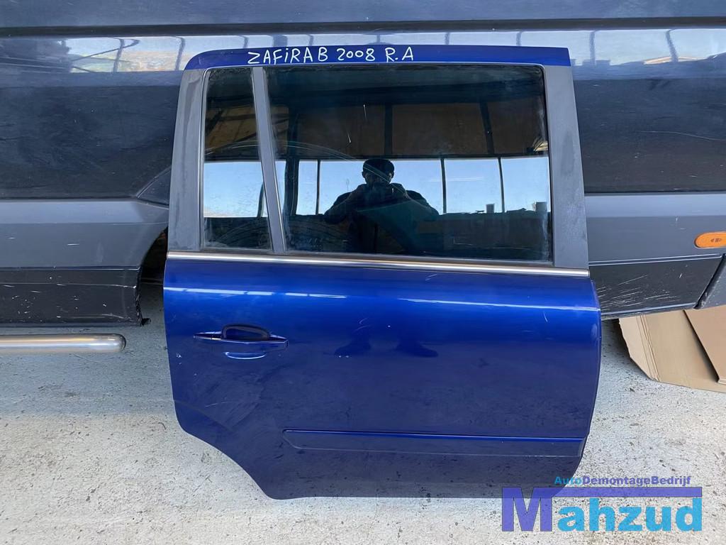 OPEL Zafira B blauw Z21B Rechts rechter Achter deur portier, Opel Automobile GmbH, Porte, Arrière, Opel