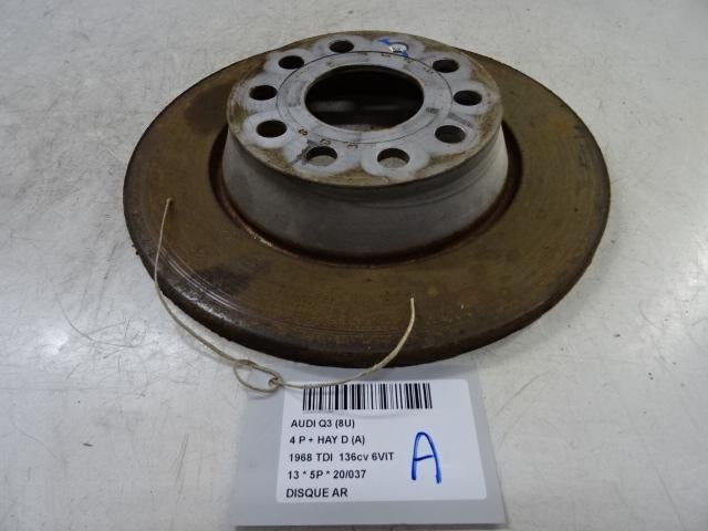 REMSCHIJF ACHTER Audi Q3 (8UB / 8UG) (01-2011/12-2019), Gebruikt, Audi